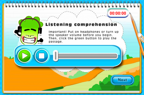 listen comprehension exercises