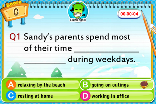 online listen comprehension exercises