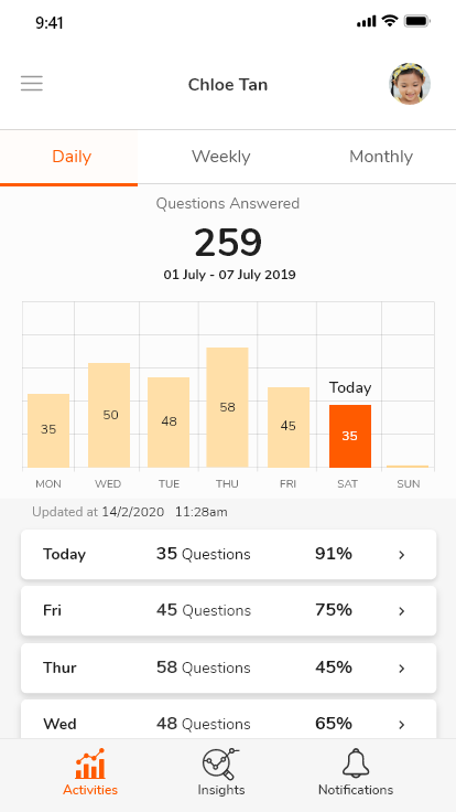 Hey Siri, how is my child doing?